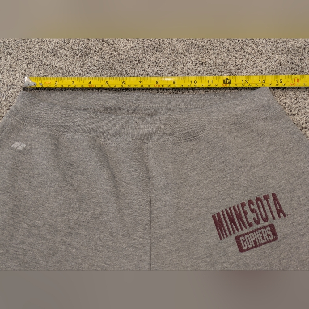 Russell Athletic NCAA College Minnesota Golden Gopher Grey Sweatpants Sz Large - Picture 2 of 13